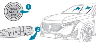 Peugeot 308. Przed demontażem pióra wycieraczki